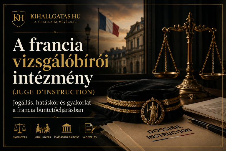 A francia vizsgálóbírói intézmény (juge d’instruction)